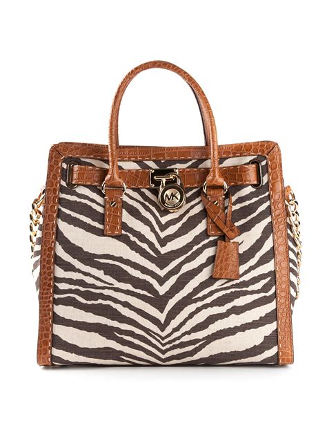 zebra print michael kors bag